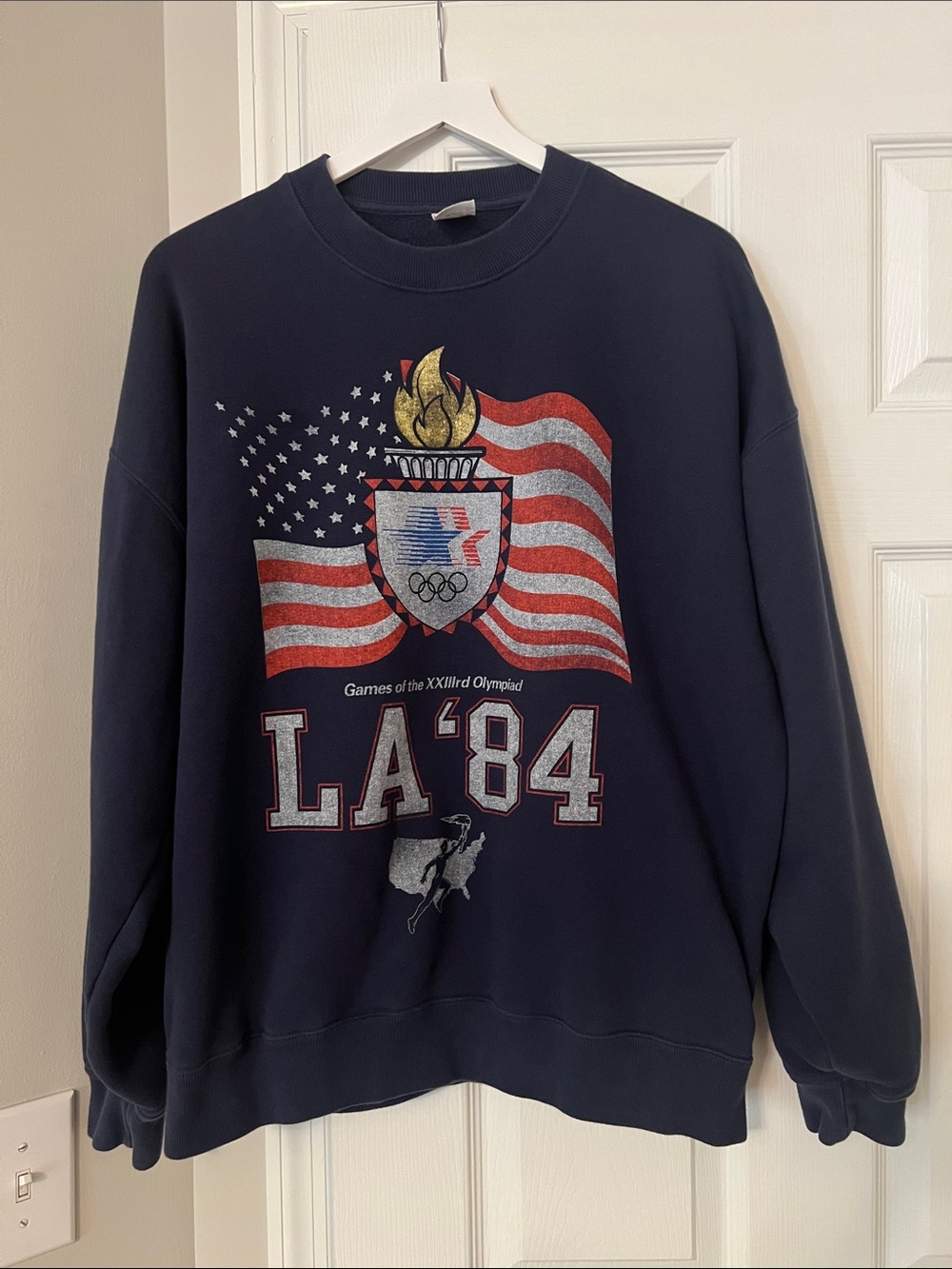 Heritage Navy LA '84 Olympic Graphic Sweatshirt